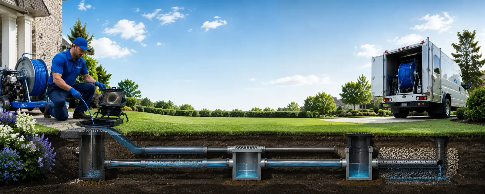Outdoor drain cleaning information for Edwardsville, KS